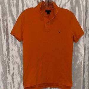 Polo by Ralph Lauren Orange Polo Shirt with Pony Logo Youth Size Large 🔥 P1